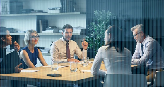 People in a business meeting