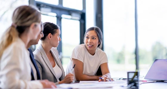 Group of women having a meeting