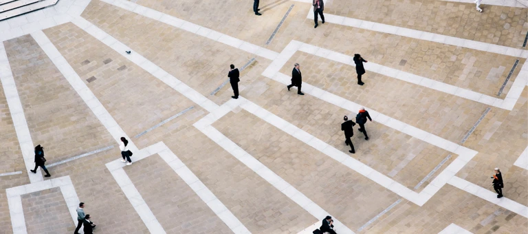 Business people in city